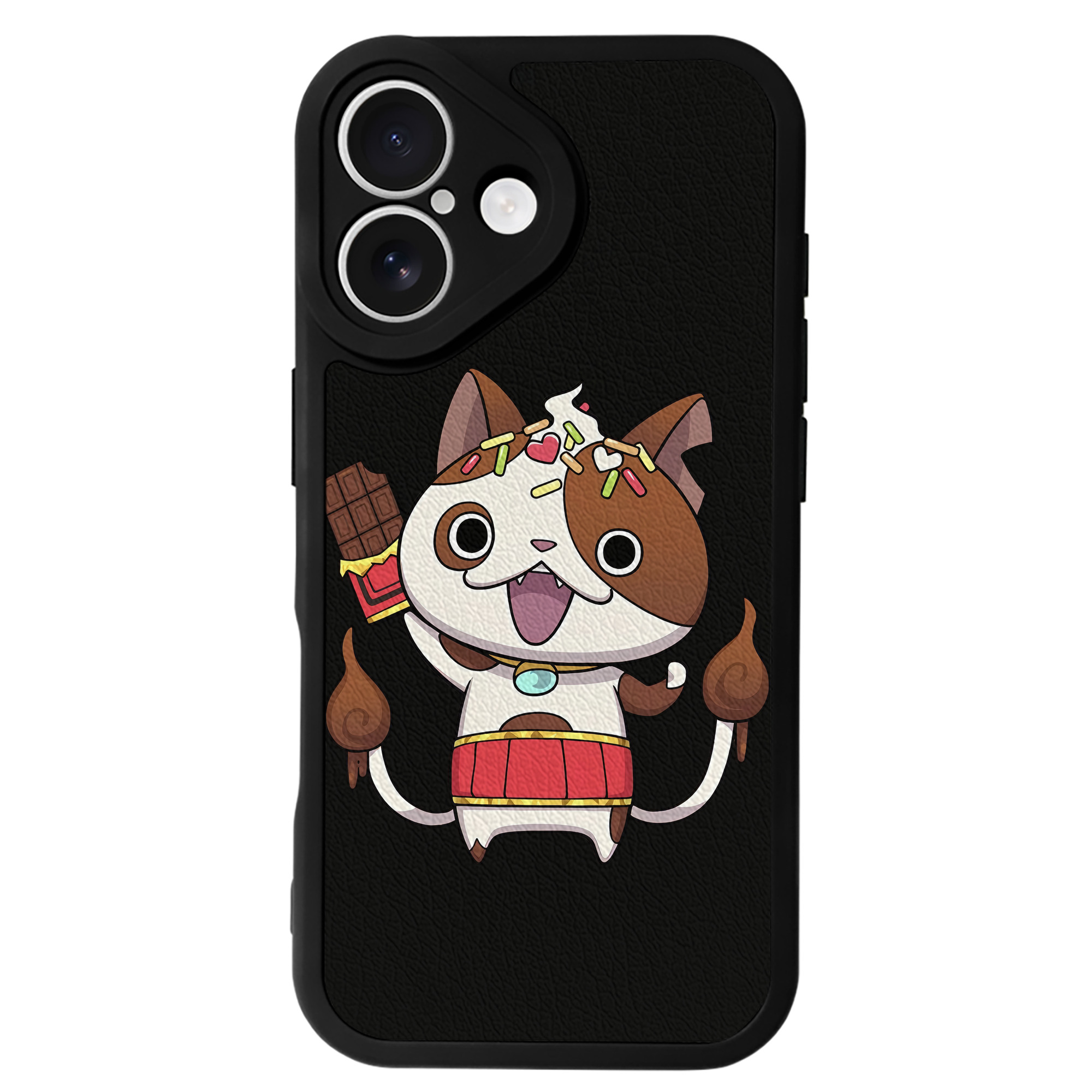 （画像用） 妖怪ウォッチ Yo-kai Watch 【iPhone 16シリーズ対応】シリコンスマホケース（レザー調） 材質：シリコン